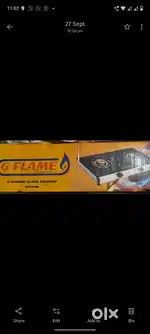 Gas Burner glass top
