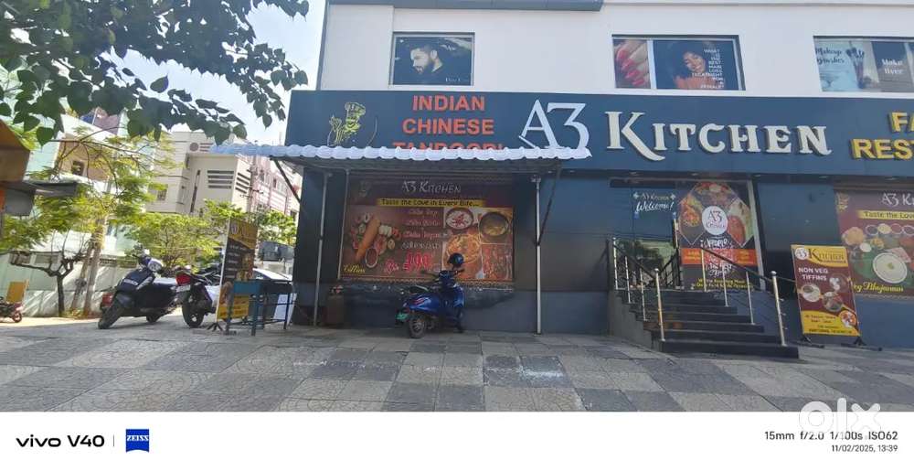 Stell counter with stove & dosa stove