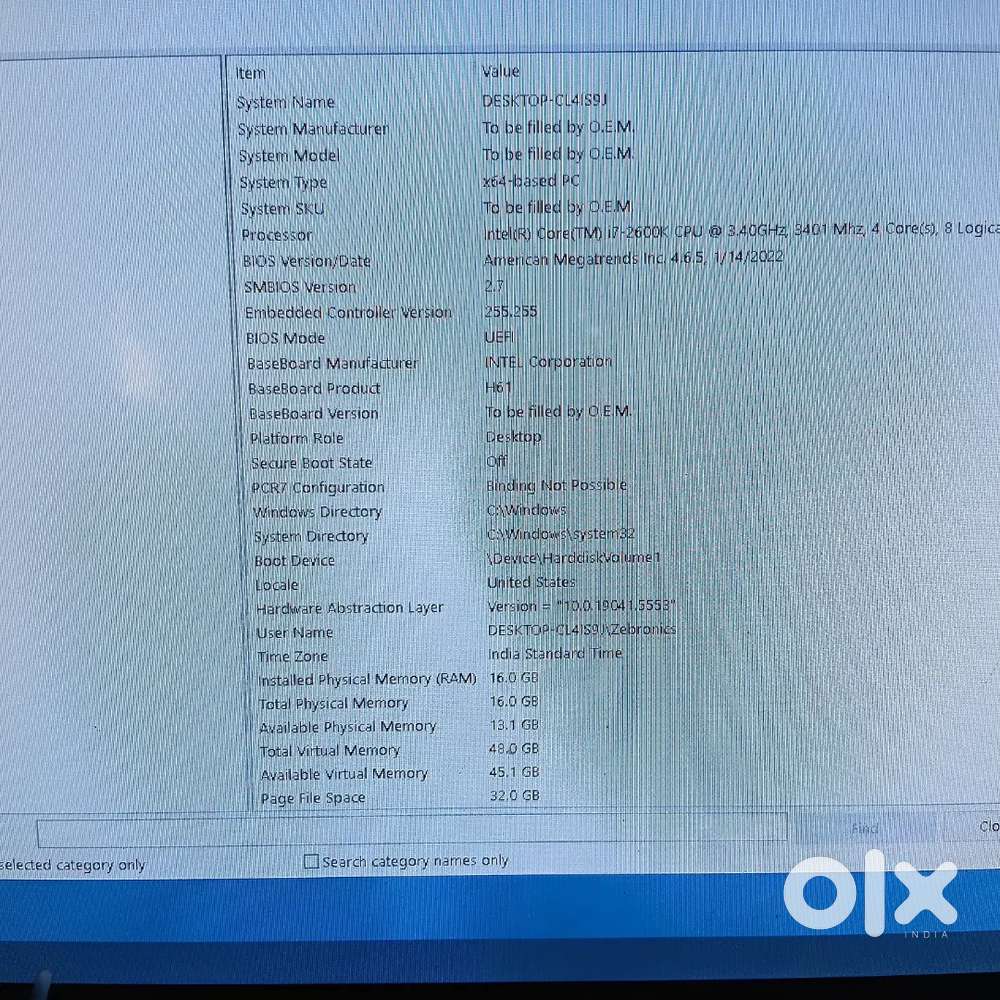 Office/Desktop PC  i3 Processor  16GB RAM  Budget Friendly