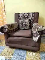 Sale of well-maintained, homemade, Teak make Sofa Set 3+1+1