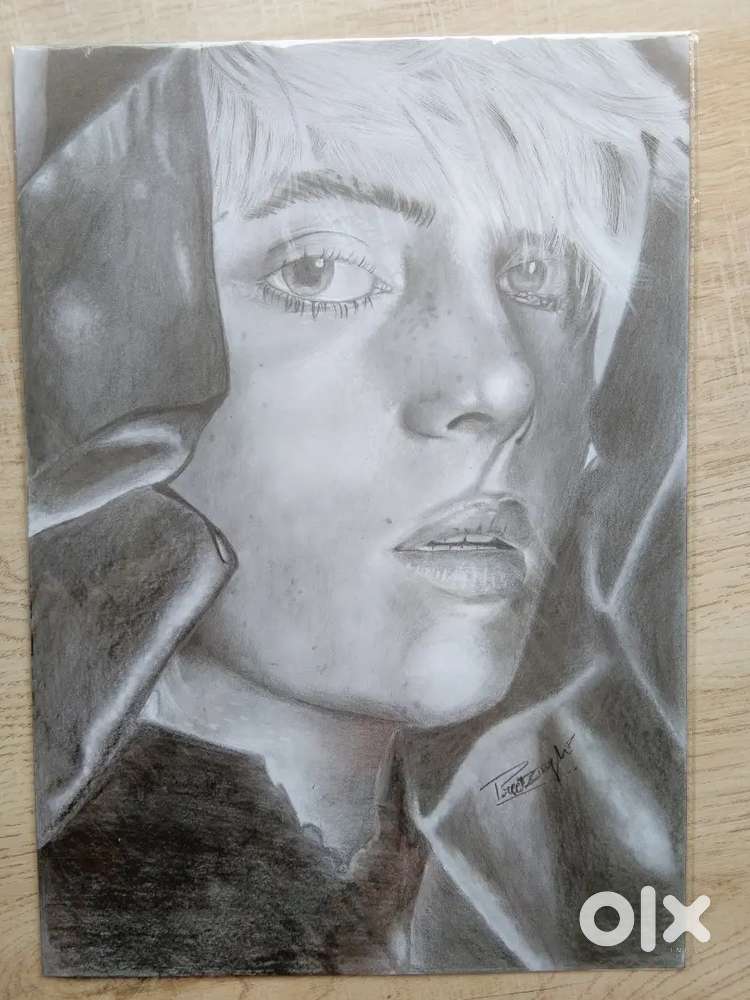 Artwork  hand made  billie eilish sketch