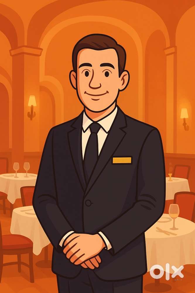 Requires Captain / Waiter with Hotel Management Degree.