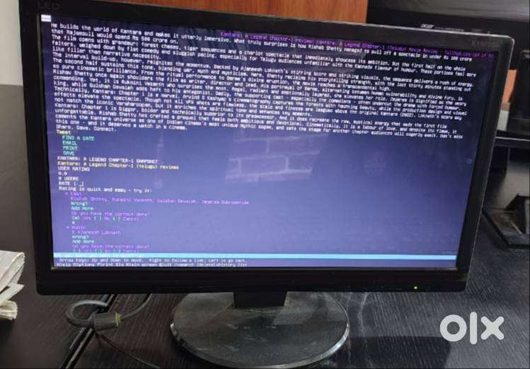 AOC LED Monitor (E1660SW) - 15.6-Inch, 1-Year Old