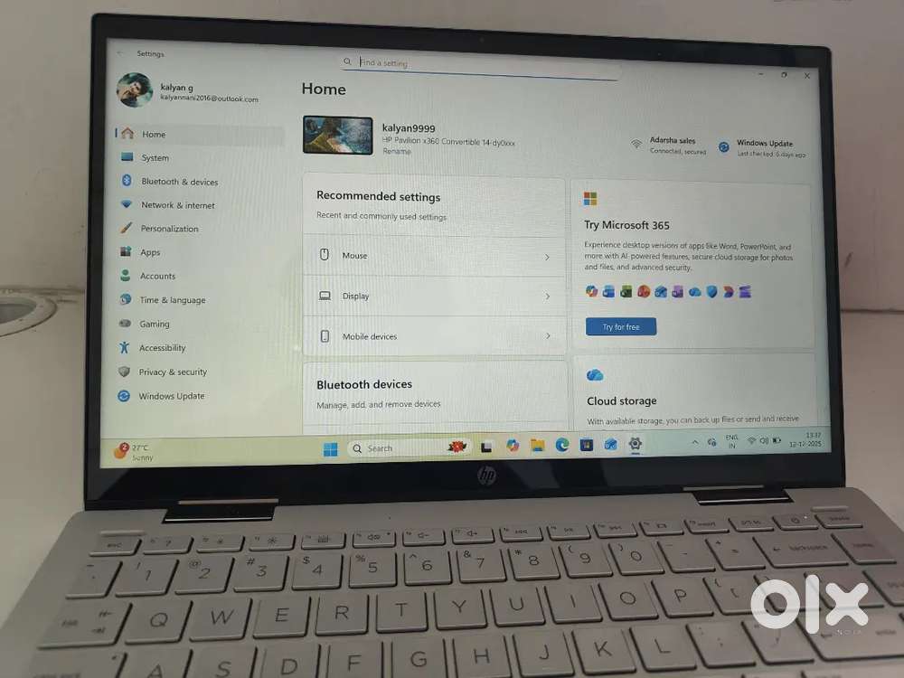 HP PAVILION X360 CONVERTIBLE 14 TOUCH