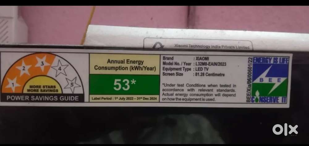 Mi 32 inches  glass break