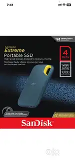 SanDisk 1 TB External Solid State Drive (SSD)