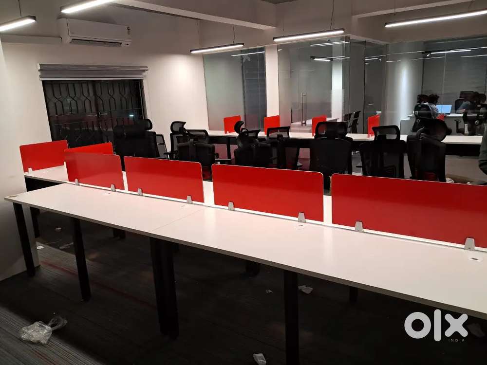 Brand new modular workstations with metal raceway