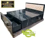 Khwaja furniture. King size Traully Bed. Bajaj finance available