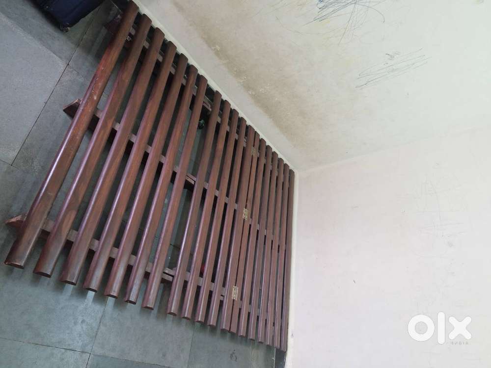 Queen size teak wood sofa cum bed