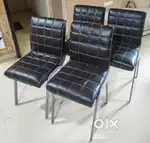 4 Stylish Leatherette Chairs - Great for Home/Office - For Sale
