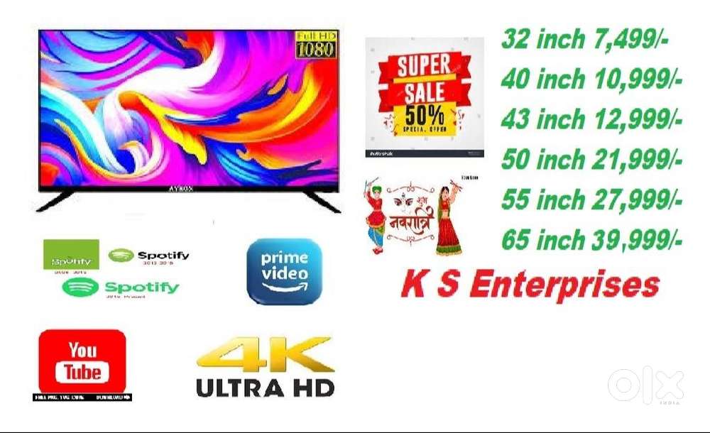 32 INCH SMART 4K UHD LED @ 7,499/-