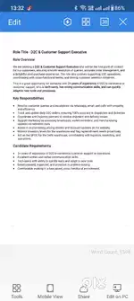 Customer Support Executive in FNCG