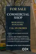 Commercial Shop for Sale – Bilekahalli, Bangalore