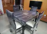 Brand new  four seater wooden dinning table