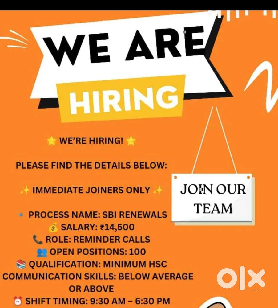 Hiring for Hindi / Marathi tellecallers