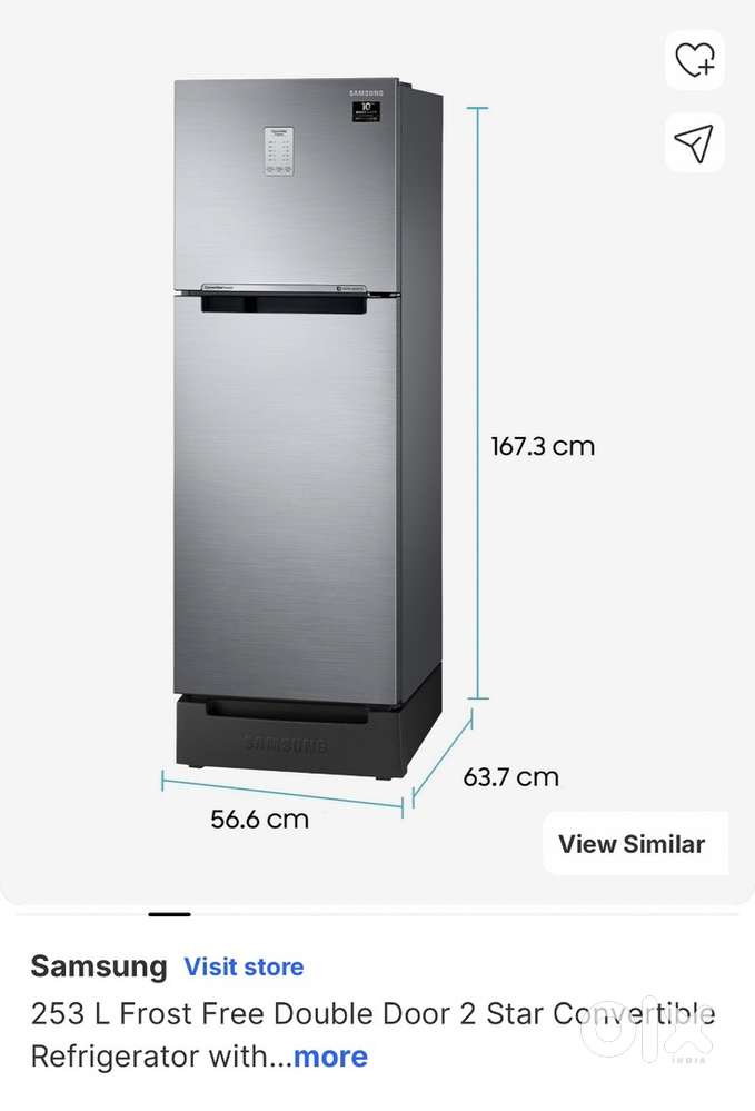 Samsung 253L Double Door Refrigerator for Sale – Excellent Condition!