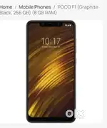 POCO F1  (Graphite Black, 256 GB) (8 GB RAM)