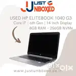 Used HP EliteBook 1040 G3 i7 6th Gen 8GB RAM 256GB NVMe SSD