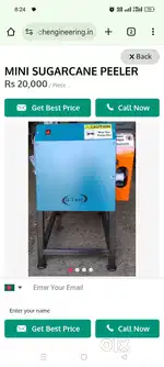 Sugarcane peeling machine
