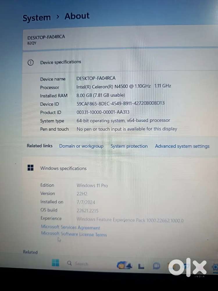 Lenovo Laptop For Urgent Sale