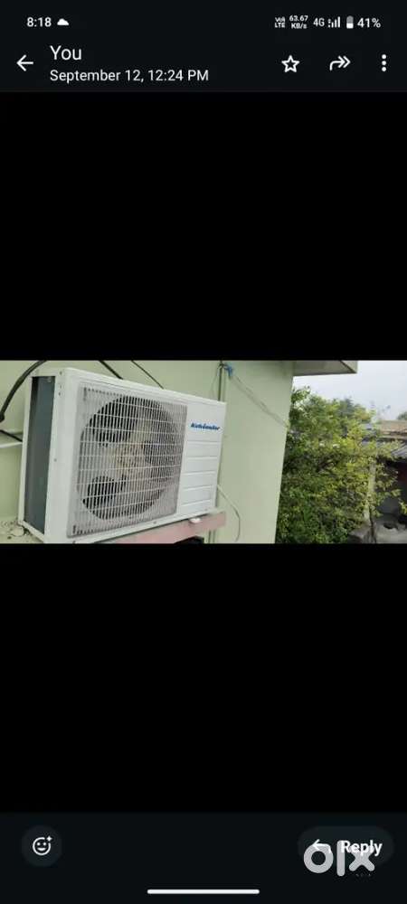 Kelvinator 5 star ac,1.5 ton