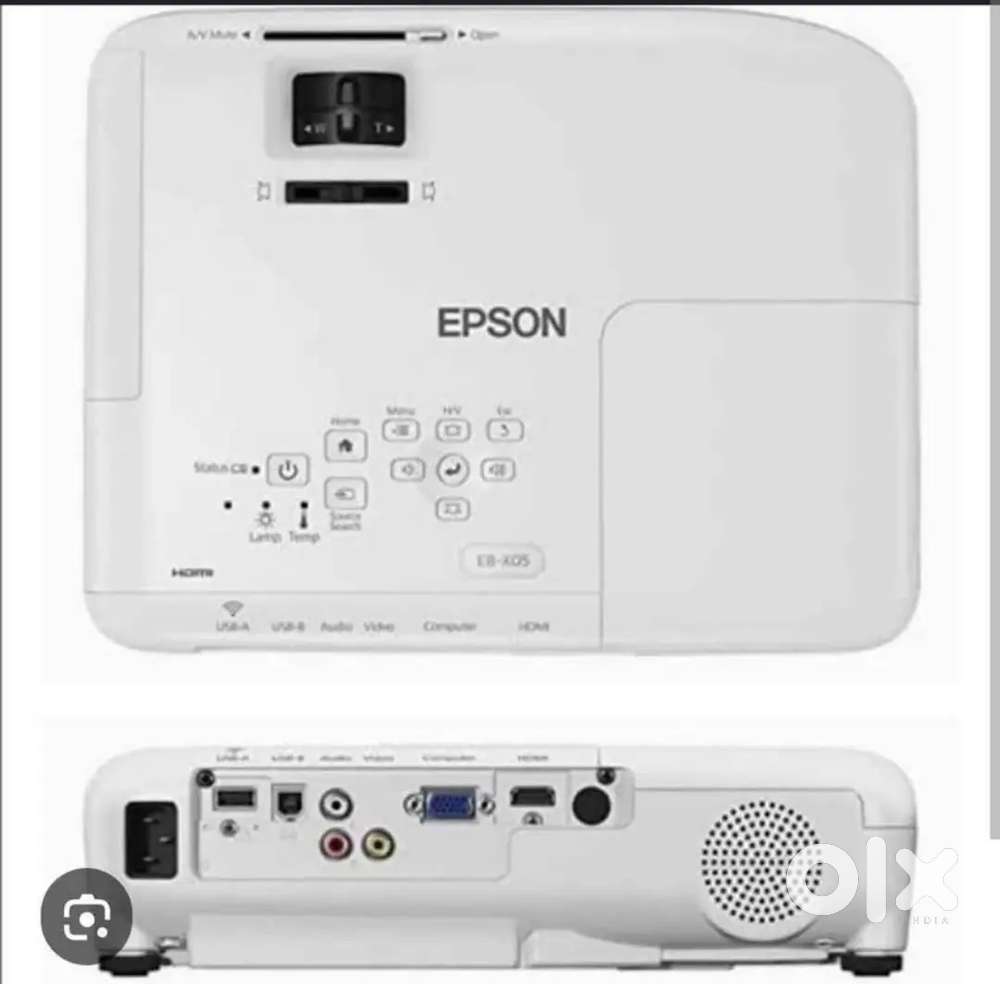 Epson projector with pull down screen