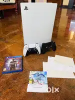 PS5 with additional PS4 controller