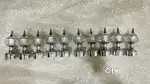 Silver Rod Rail Bracket, Curtain Knobs Metal (Pack of 10)