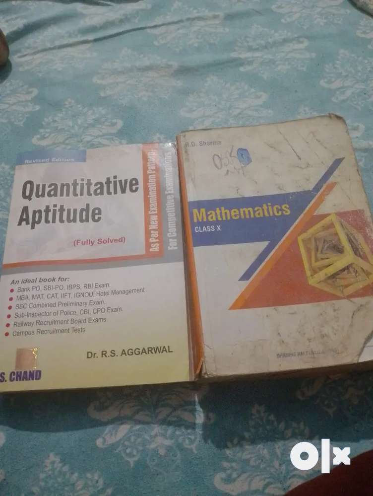 Rd Sharma mathematics and Quantitative Aptitude
