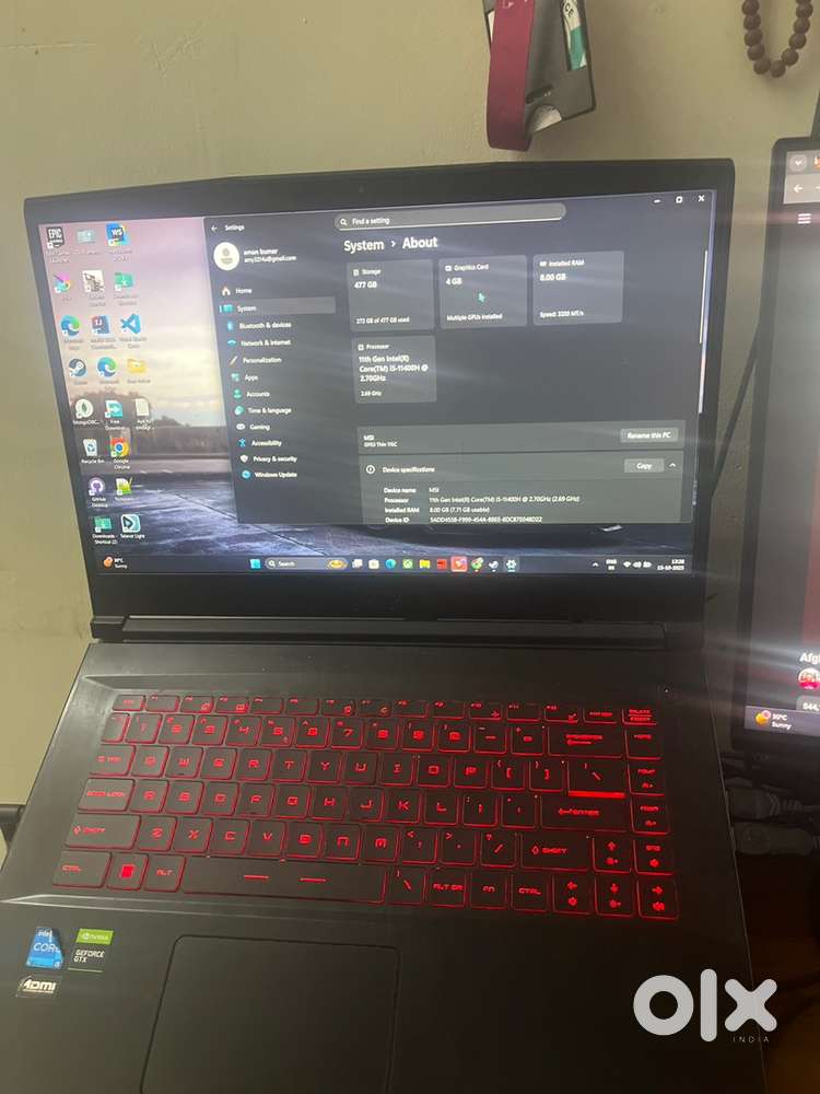 MSI GF63 gaming laptop