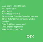 Vuda approved land for sale.