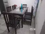 Dining table with six chair