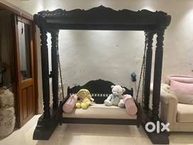 Beautiful wooden carving swing