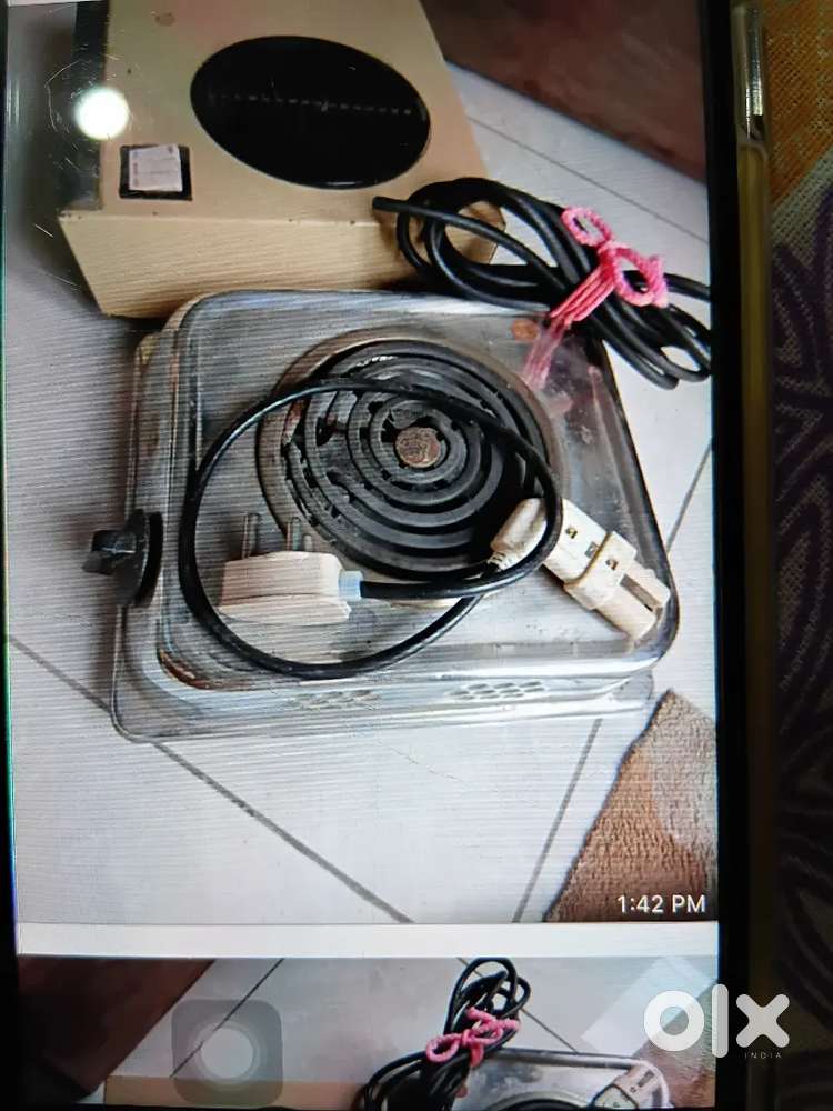 One electric hot plate and one heater