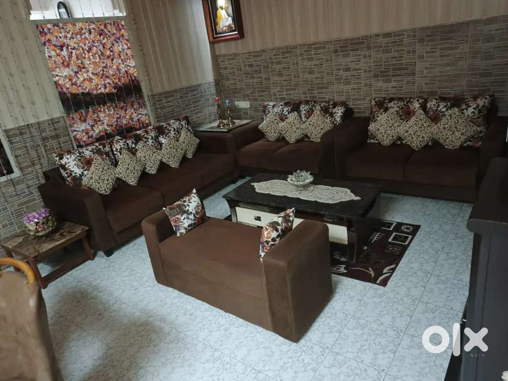 7 seater sofa and 6 seaterdining table centre and side table and more