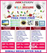 OFFER OF          2MP HIKVISION CCTV CAMERA   DAY & NIGHT VISION MEGA