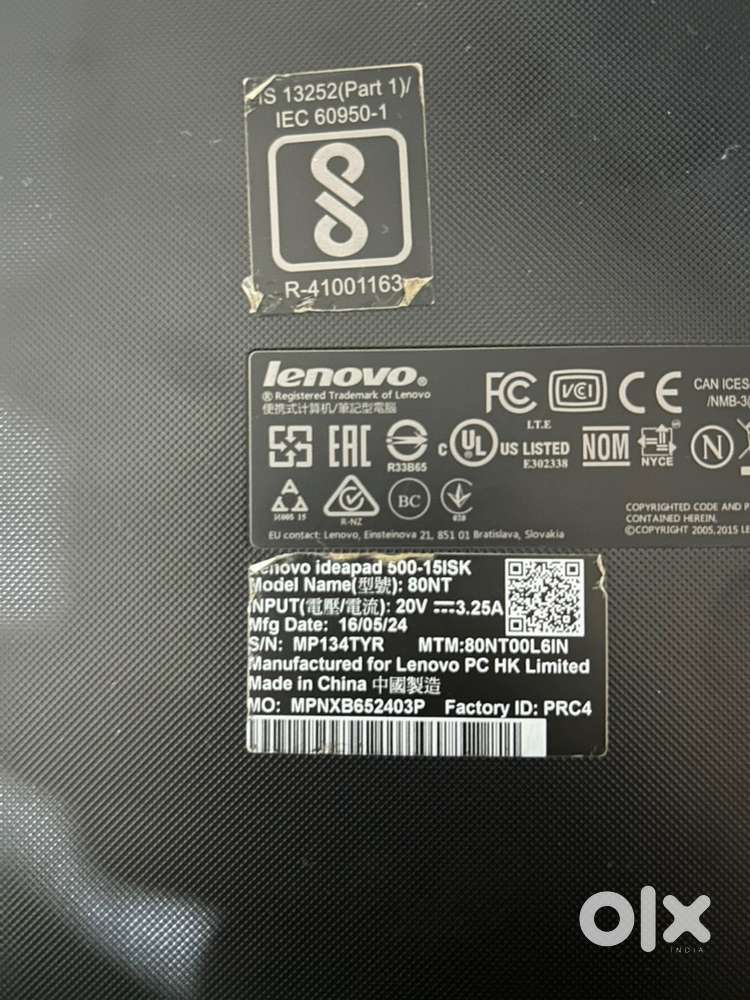 Lenovo Ideapad 500 series i5 - 6th generation