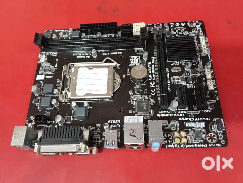 Gigabyte GA-H81M-DS2 motherboard perfect working and new looking