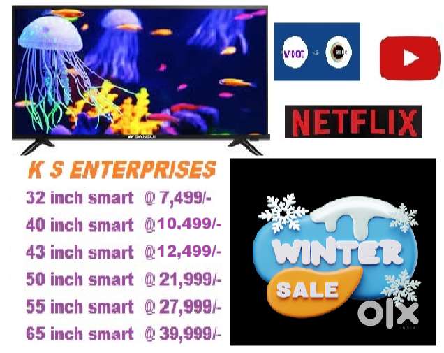 WINTER SUPER SALE 43 INCHES  SMART, 4K UHD LED TV IN 12,499 ONLY.