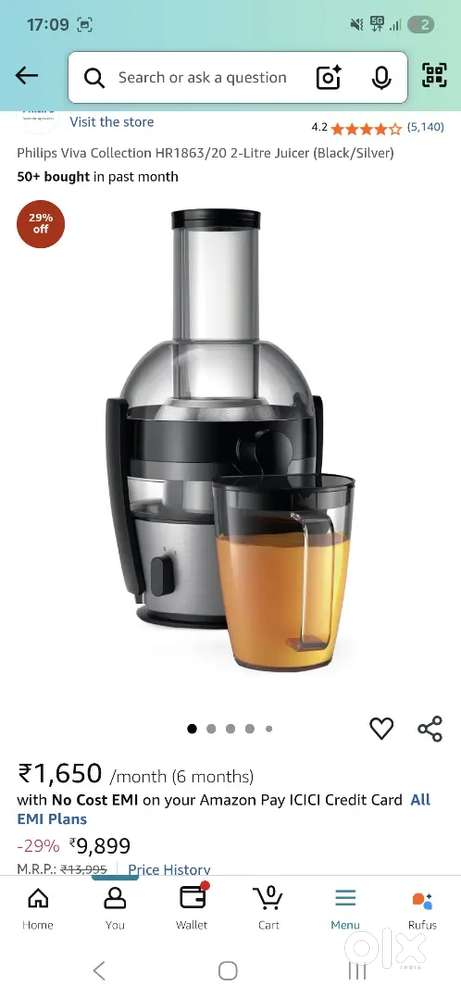 Phillips juicer vivo