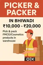Picker & Packer job - Salary 10,000 to 20,000 in Bhiwadi