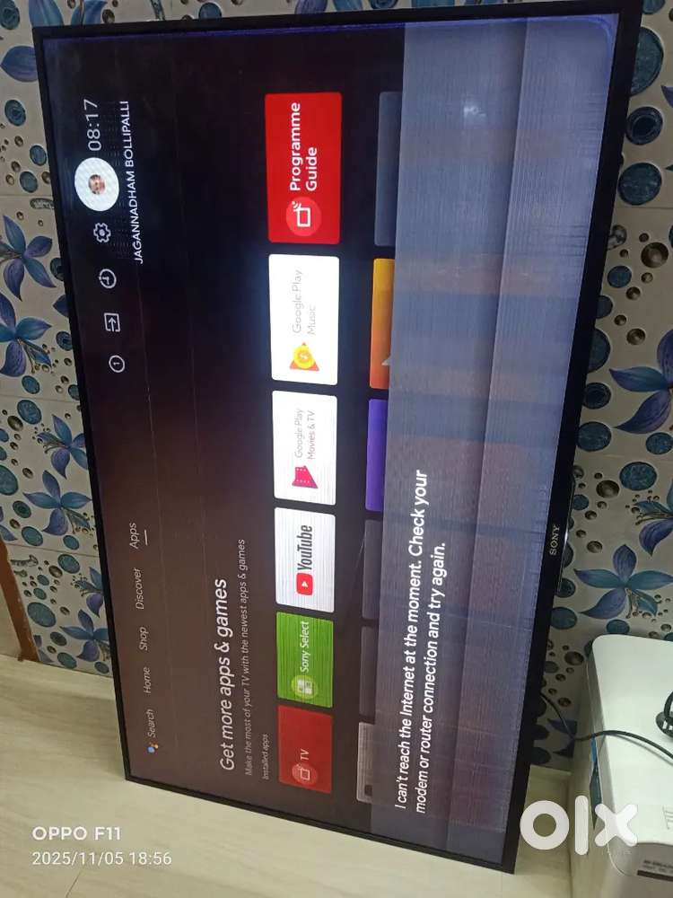 Sony KD_49X8200E display problem with remote adaptor spare use only