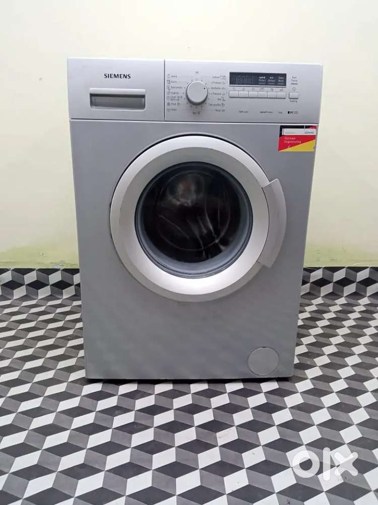 Front load grey colour seimens fully automatic washing machine