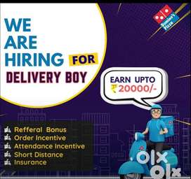 Delivery boy required for pizza delivery in Gulabbagh Purnia.