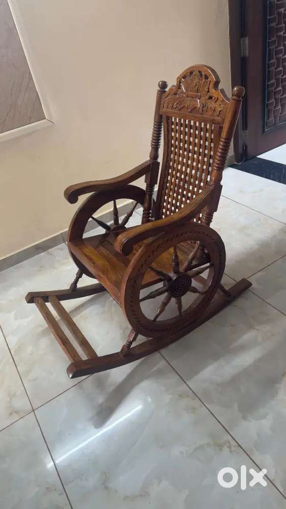 Pure teak wood swing chair