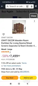 Wooden partition