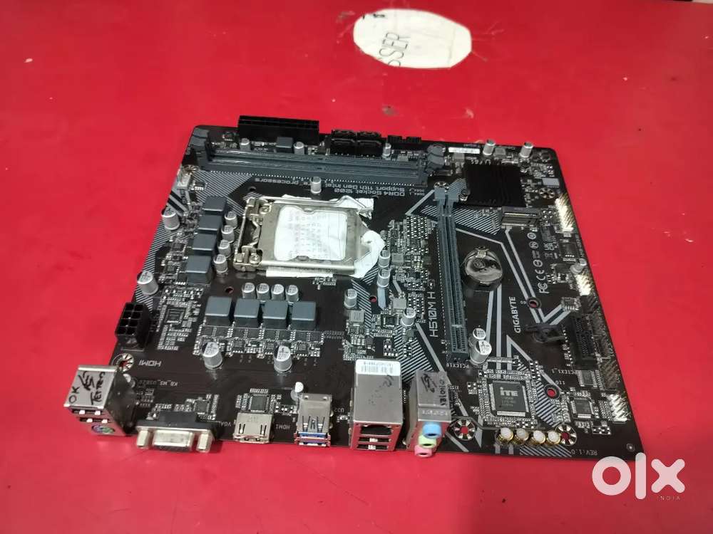 Gigabyte h510m h motherboard perfect working and new looking.