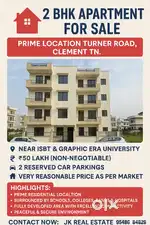 Turner road 2 bhk apartment 2 car parking 2 balcony reasonable price