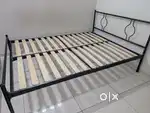 Queen Size Iron Bed with Mattress