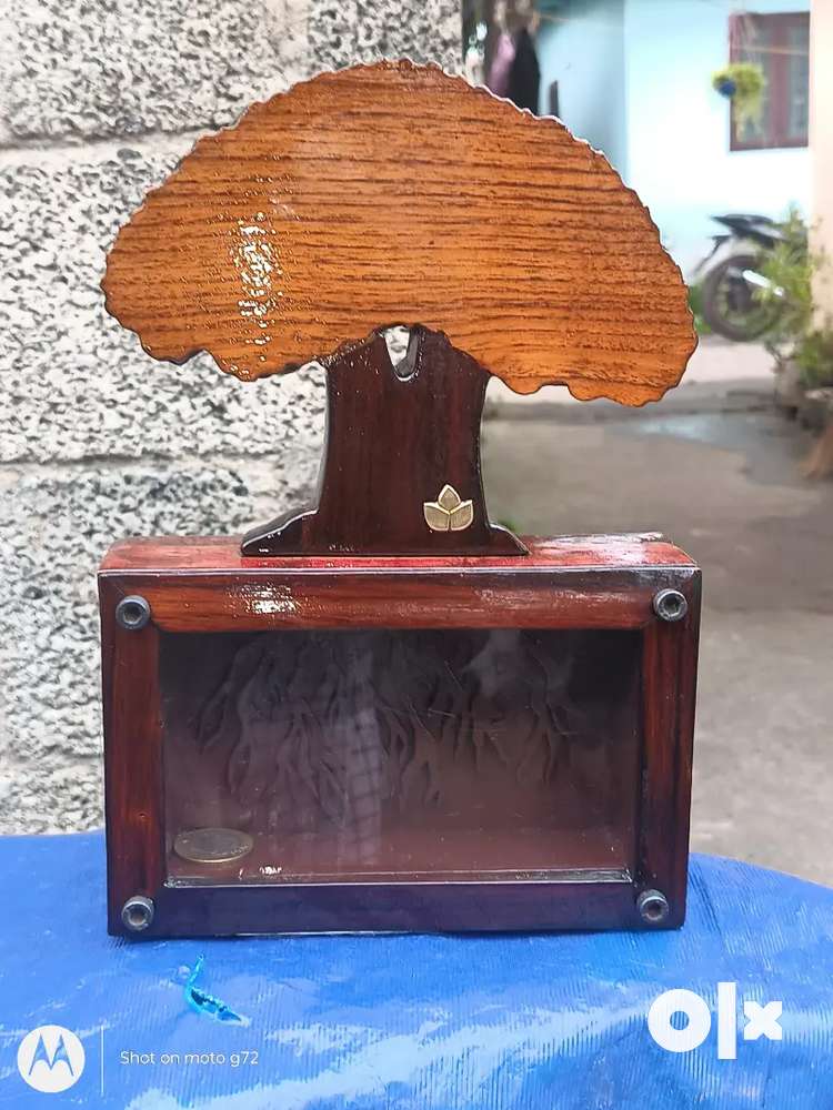 Wooden coin Bank quality wood rare piece